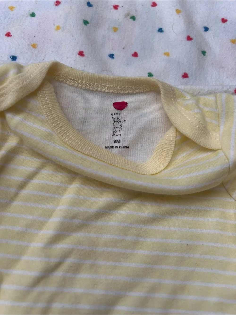 Baby Yellow Striped Long-Sleeve One-Piece Bodysuit